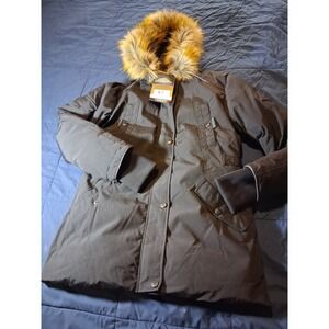 Alpine North Ukon Vegan Down Drawstring Parka Women's S Black‎ NWT